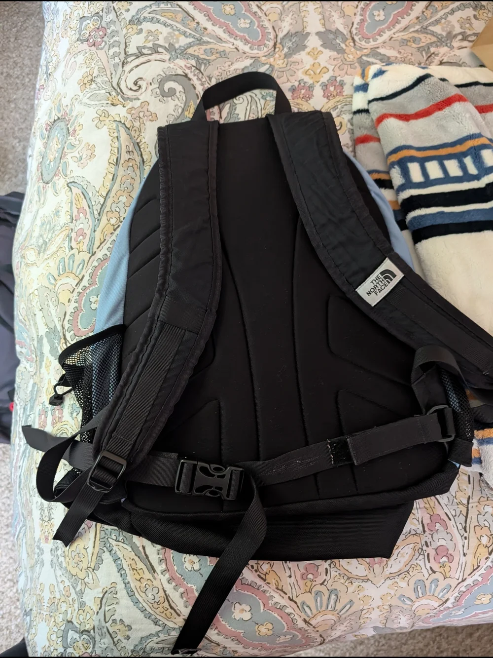 The North Face Jester Backpack in Light Blue and Black